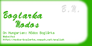 boglarka modos business card